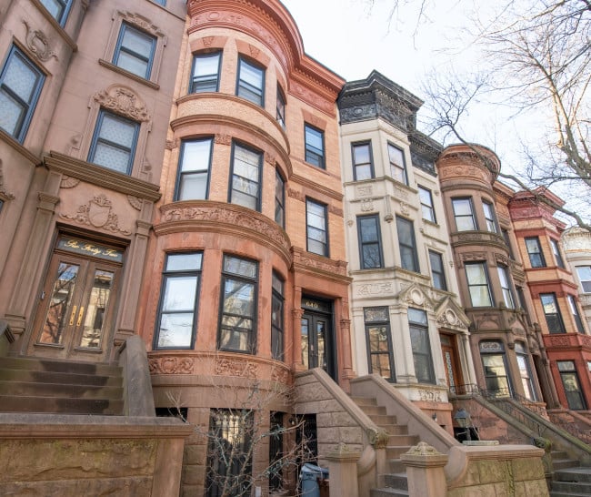 NYC brownstones